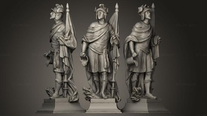 Статуи античные и исторические (Флорианская скульптура, STKA_0240) 3D модель для ЧПУ станка